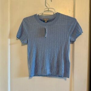 J. Crew silk-blend cropped t-shirt